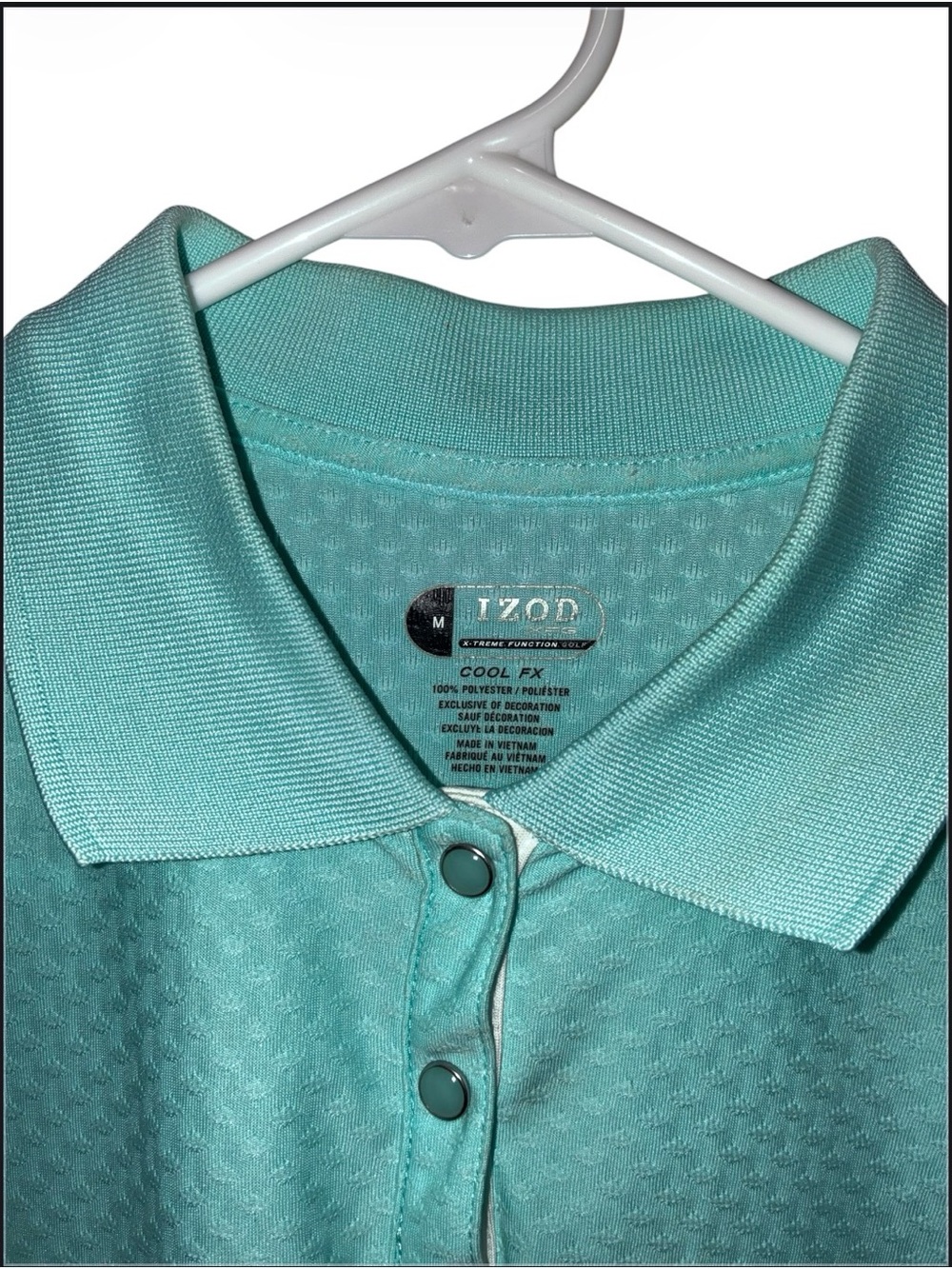 Izod Light Mint Polo Golf women’s Shirt Bundle SZ S/M - Picture 4 of 10